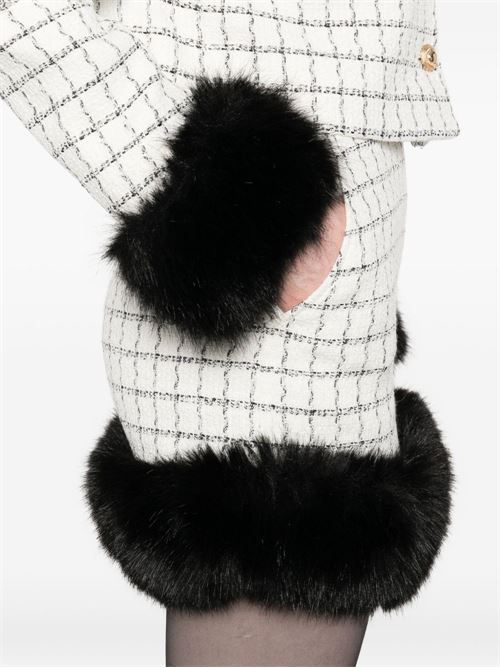 Minigonna con pelliccia SELF PORTRAIT | AW25099SKCREAM